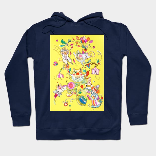 circus Hoodie by CATS ART